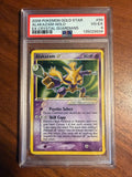2006 Pokemon EX Crystal Guardians Alakazam Gold Star #99 Holo PSA 4