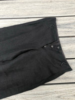MA+ .925 sterling silver detailed raw hem pants