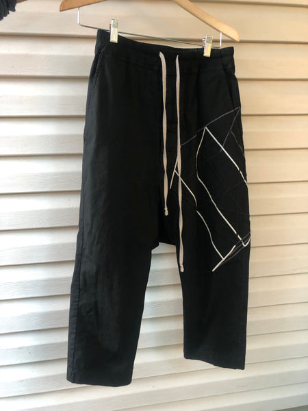Rick Owens - 2019 “BABEL” EMBROIDERY PANTS