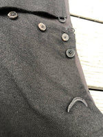 MA+ .925 sterling silver detailed raw hem pants